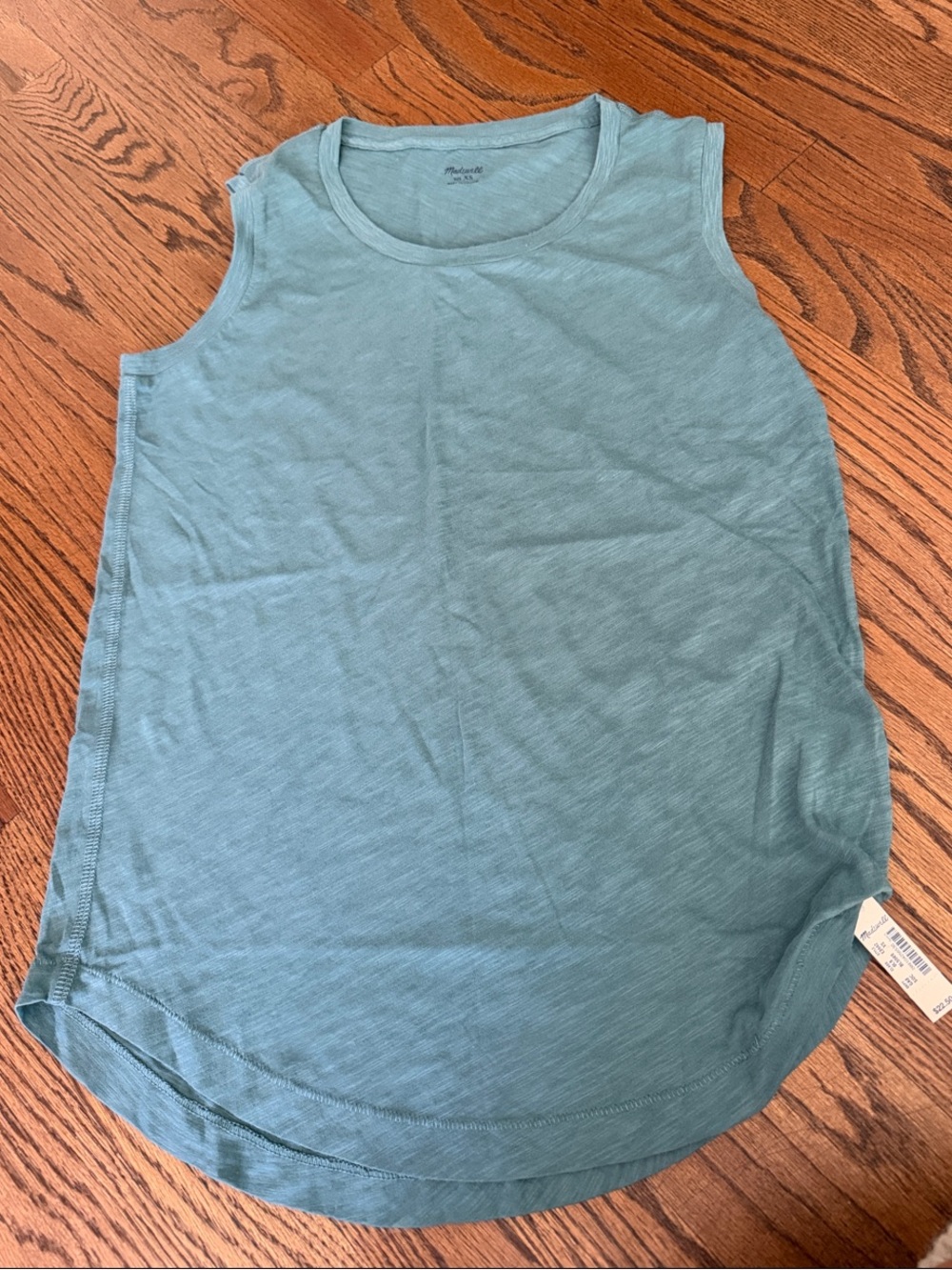 Madewell Women's Sleeveless Tank Top in Teal Green